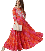Women Ethnic Party Wear Rayon Gown