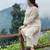 Geometric Yoke Design Pure Cotton Kurta With Trousers