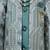 Boys sea green satin geometric sequined embroidered sherwani set