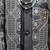 Boys charcoal grey satin geometric sequined embroidered sherwani set