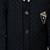Boys black silk blend zigzag jacquard embroidered sherwani set