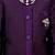 Boys wine silk blend zigzag jacquard embroidered sherwani set