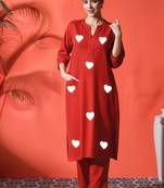 Women Ethnic Motifs Printed Pure Cotton Kurta with Trouser