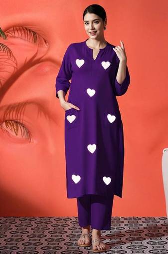 Aaysa Women Ethnic Motifs Printed Pure Cotton Kurta with Trouser