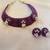 Pink handloom fabric jewelery