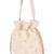 White pearl embroidered silk potli bag