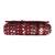 Maroon sequin embroidered silk clutch