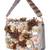 Multicolor sequin embroidered silk clutch