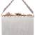 Multicolor sequin embroidered silk clutch