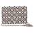 Multicolor beads embroidered leather clutch