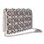Multicolor beads embroidered leather clutch