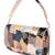 Multicolor sequin embroidered silk clutch