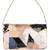 Multicolor sequin embroidered silk clutch