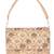 Gold sequin embroidered silk clutch