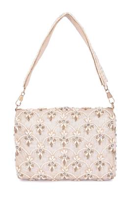 Multicolor embroidered silk clutch 4