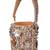 Gold sequin embroidered velvet potli bag