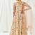 Multicolor printed organza anarkali