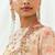 Multicolor printed organza anarkali