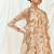 Multicolor printed organza anarkali