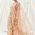 Multicolor printed organza anarkali