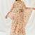 Multicolor printed georgette kaftan