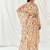 Multicolor printed georgette kaftan