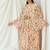 Multicolor printed georgette kaftan