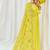 Yellow plain georgette anarkali