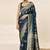 Firoji satin silk fancy  saree with blouse