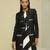 Black plain silk jacket