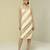 White & gold plain silk short dress