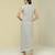 White printed cotton jacket set
