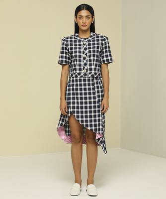 Blue printed cotton co ord set 1