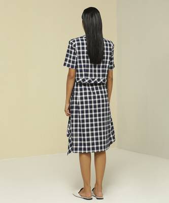 Blue printed cotton co ord set 2