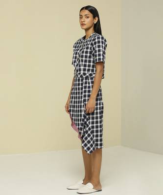 Blue printed cotton co ord set 3