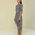 Blue printed cotton co ord set