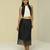 Black plain silk co ord set