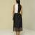 Black plain silk co ord set