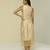 Beige plain silk co ord set