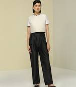 White plain silk co ord set