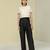 White plain silk co ord set