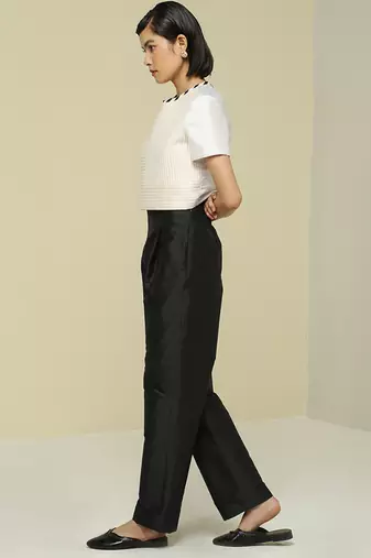 White plain silk co ord set