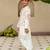 White cotton printed kurta dhoti and jacket for boys
