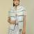 White plain silk jacket set