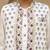 White cotton printed kurta dhoti and jacket for boys