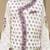 White cotton printed kurta dhoti and jacket for boys