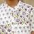 White cotton printed shirt for boys