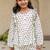 White cotton printed top and pant for girls