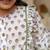 White cotton printed top and pant for girls