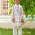 Pink cotton printed kurta pajama for boys